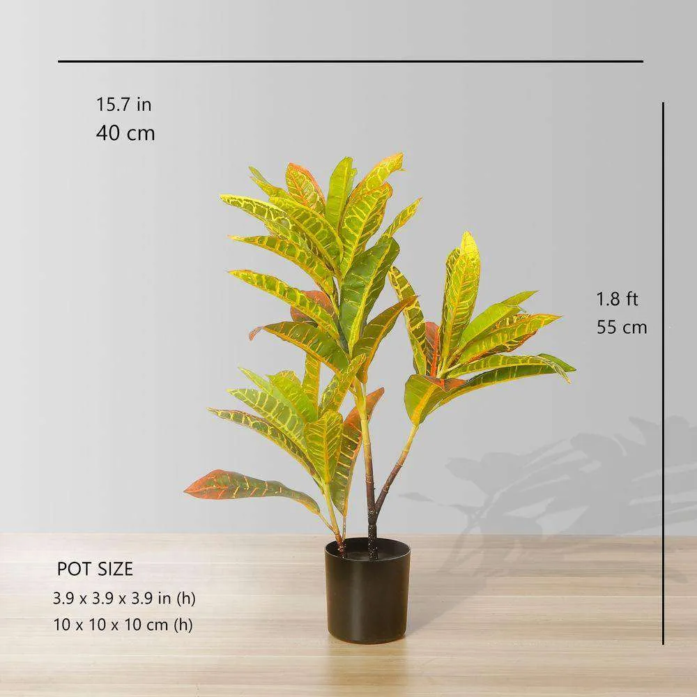 Plante en pot crotons artificiels