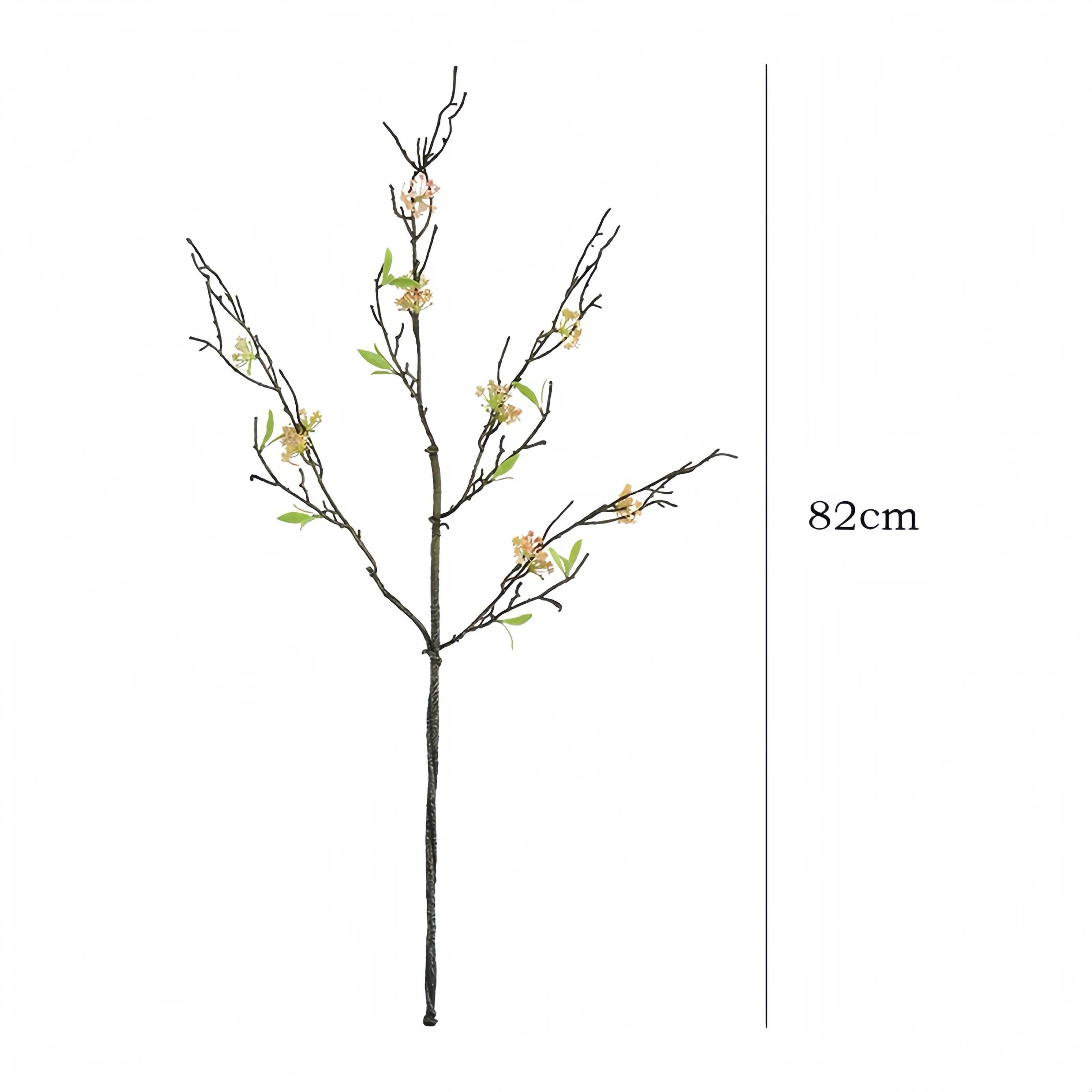Branche de fleur de poire de poire de paille rétro