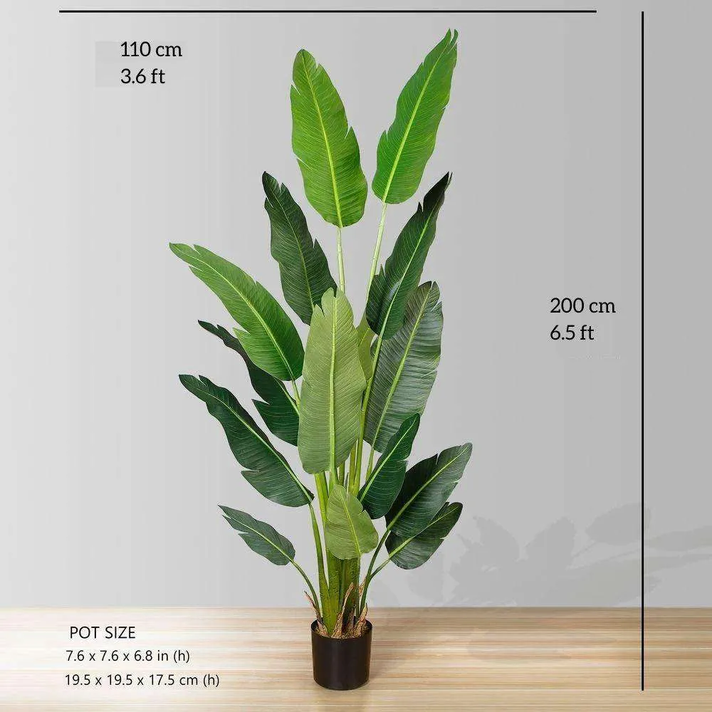 Bird artificiel de paradis plante en pot (plusieurs tailles)
