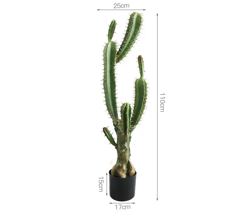 Plante en pot de cactus artificiel