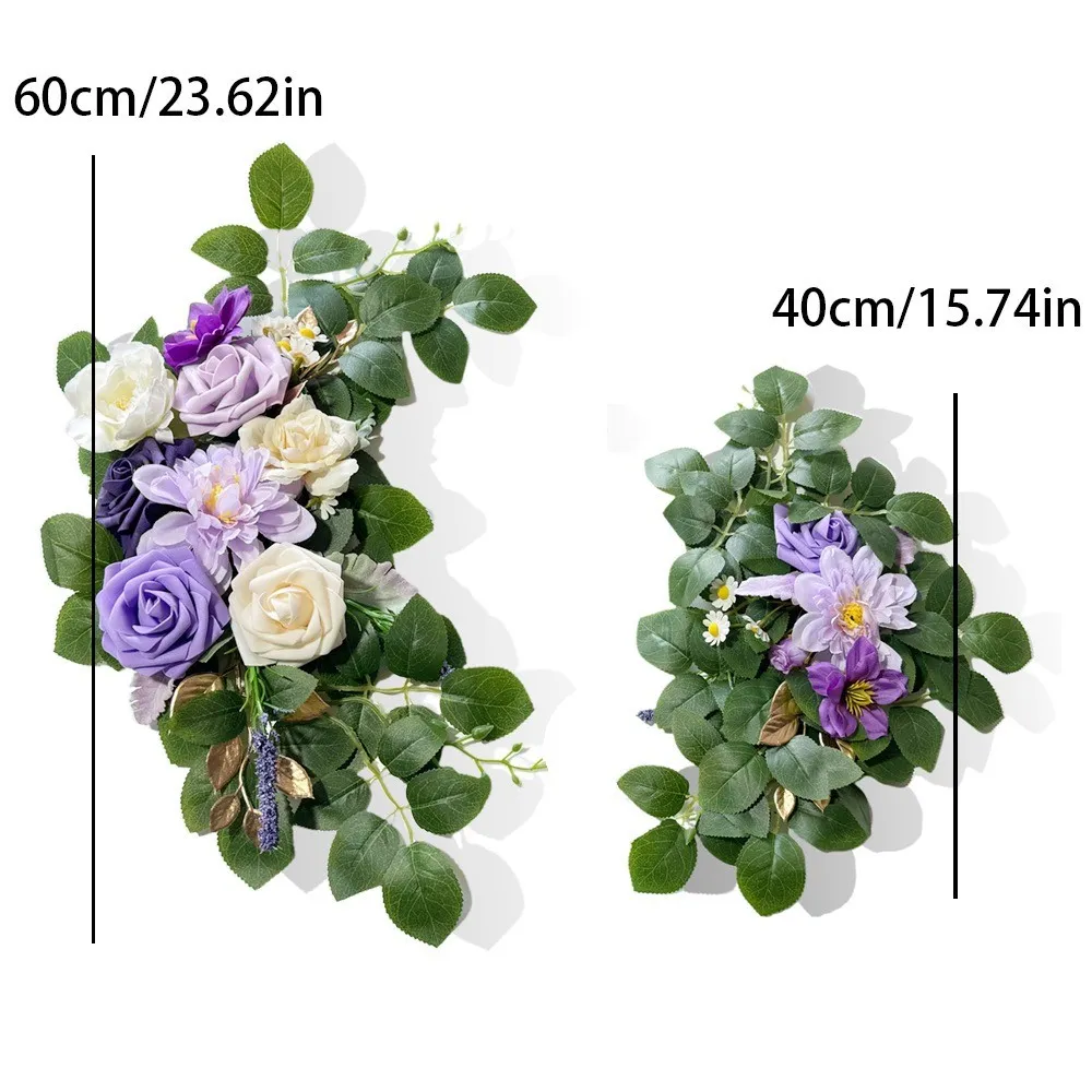 Signe fleur violette et vert