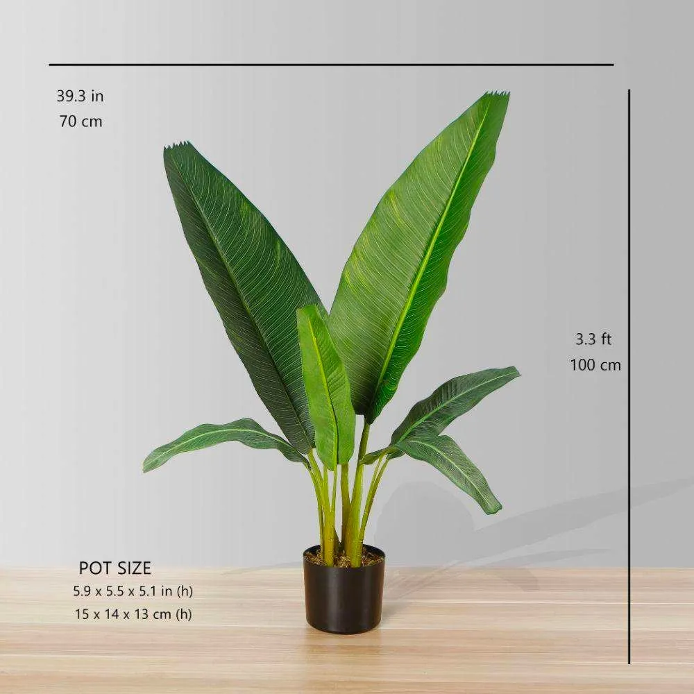 Voyageurs artificiels plante en pot de palmier
