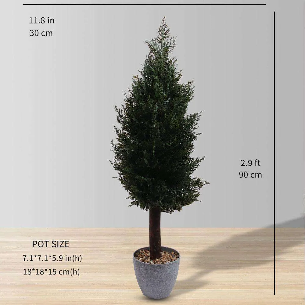 FAUX PLANT TOPIARAIRE DE CEDAR (Taille multiple)