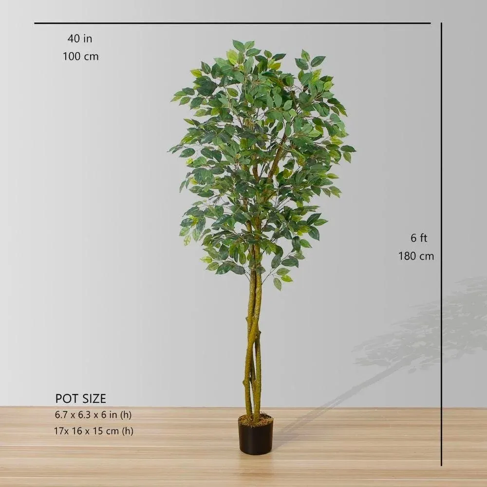 Plante en pot artificielle de Ficus (plusieurs tailles)