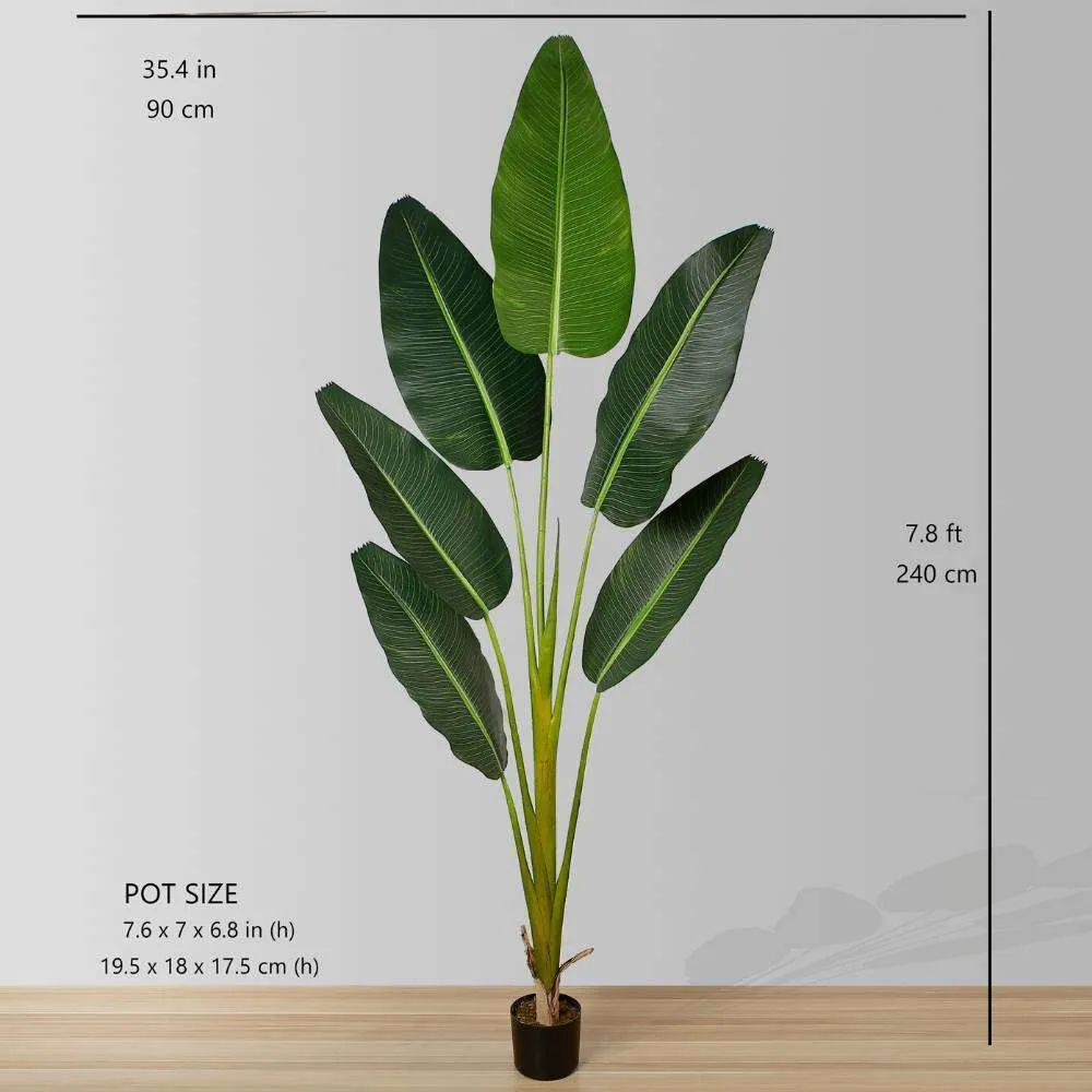 Bird artificiel senior de plante en pot paradis (plusieurs tailles)