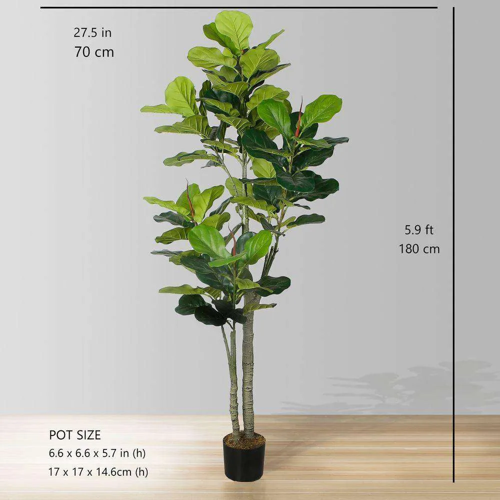 Plante en pot à feuille de violon artificielle