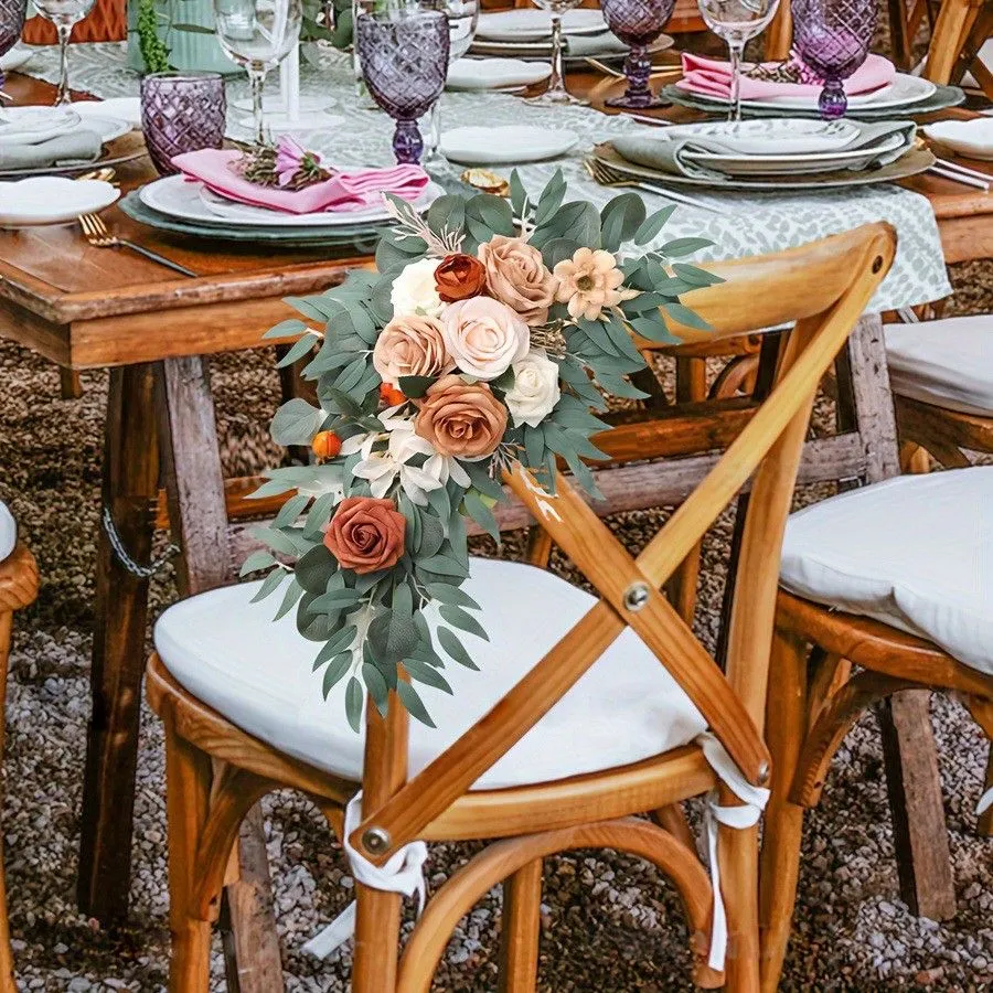 Signe une fleur brûlée orange