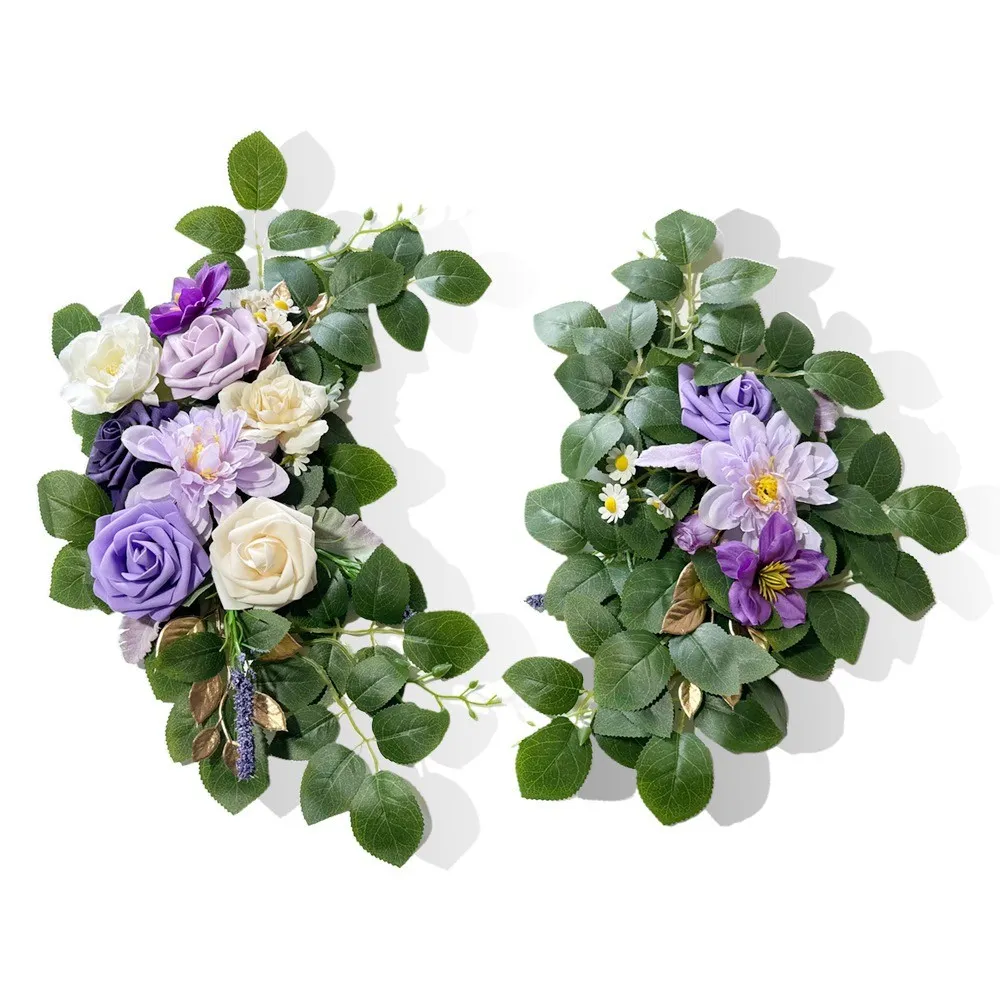 Signe fleur violette et vert