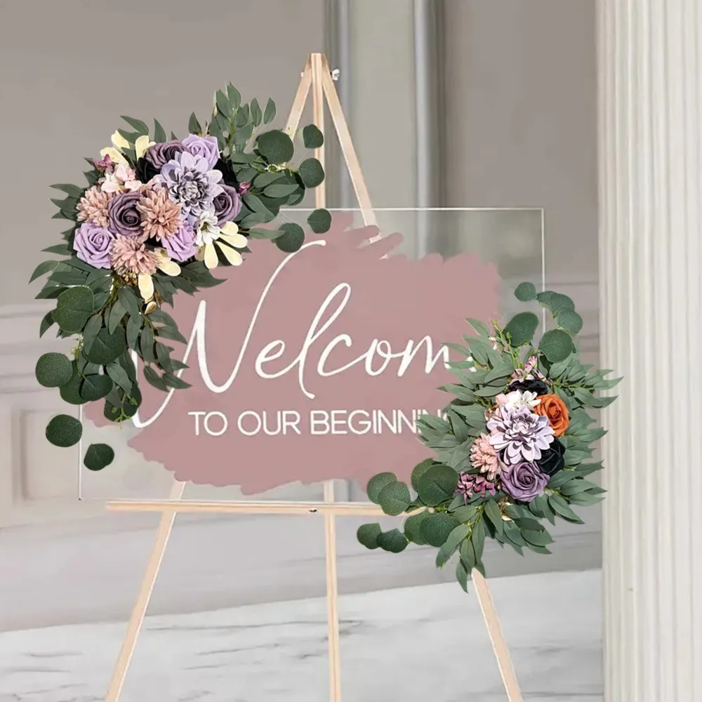Signe fleur violet plus