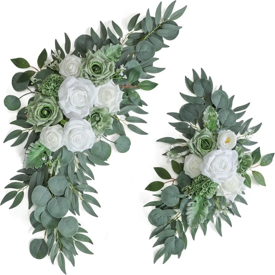 Signe senior fleur verte et blanc