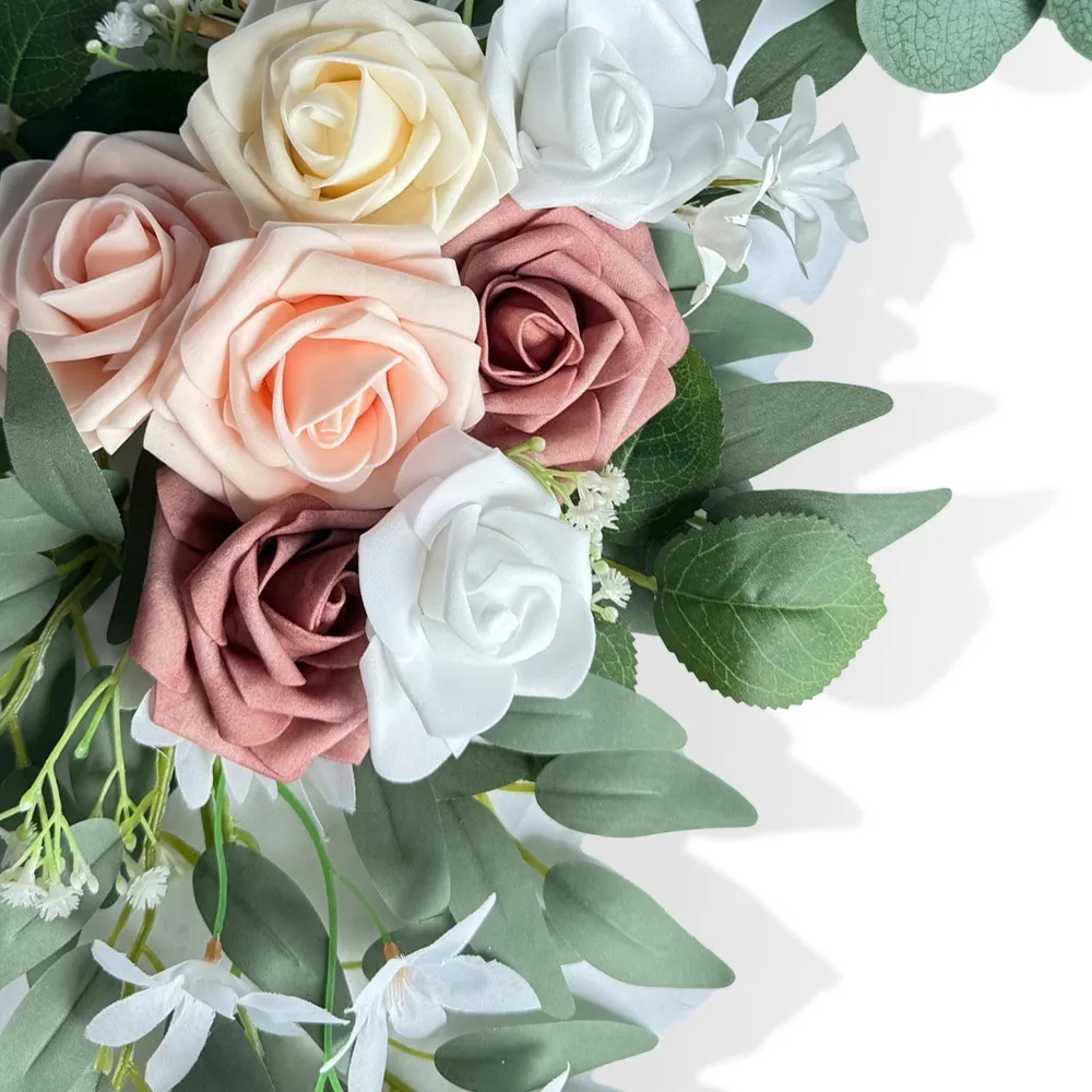 Signe fleur rose gris
