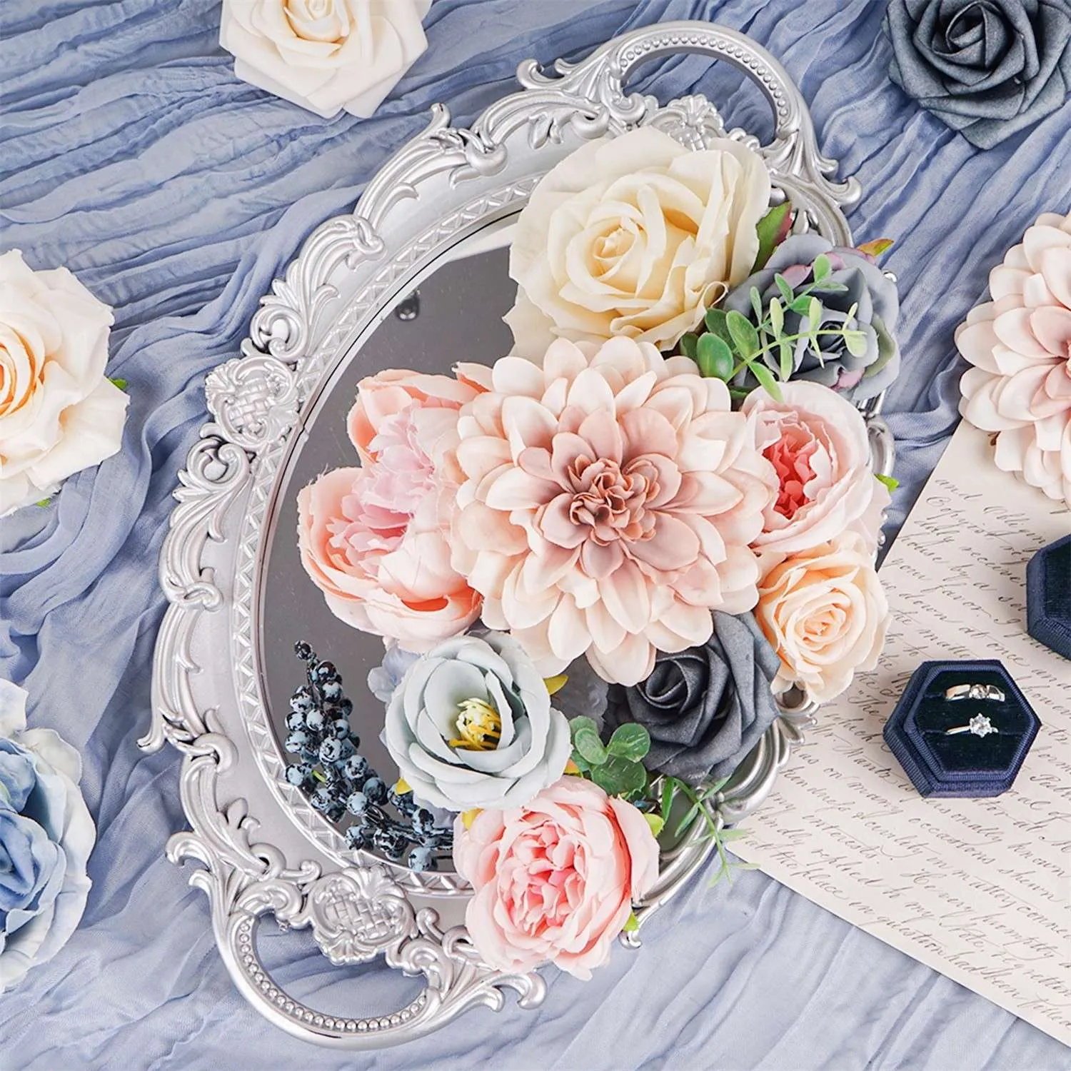 rose et bleu