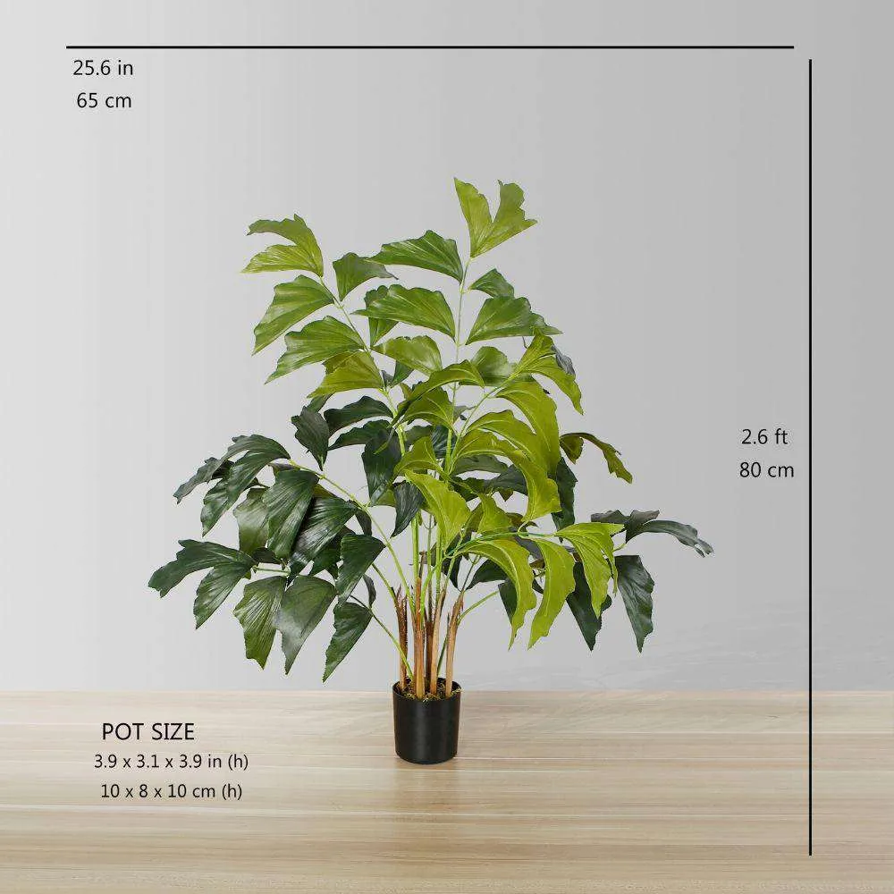 Plante en pot artificielle de palmier en queue de poisson (taille multiple)