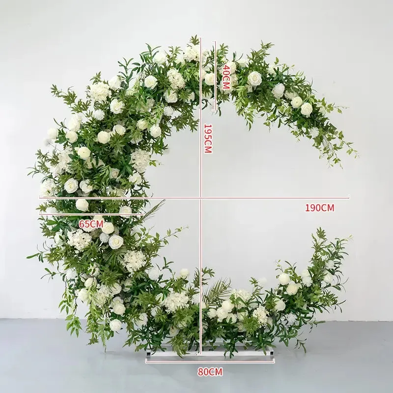 Arc de fleur de lune réglée pour le décor de proposition de fête de mariage