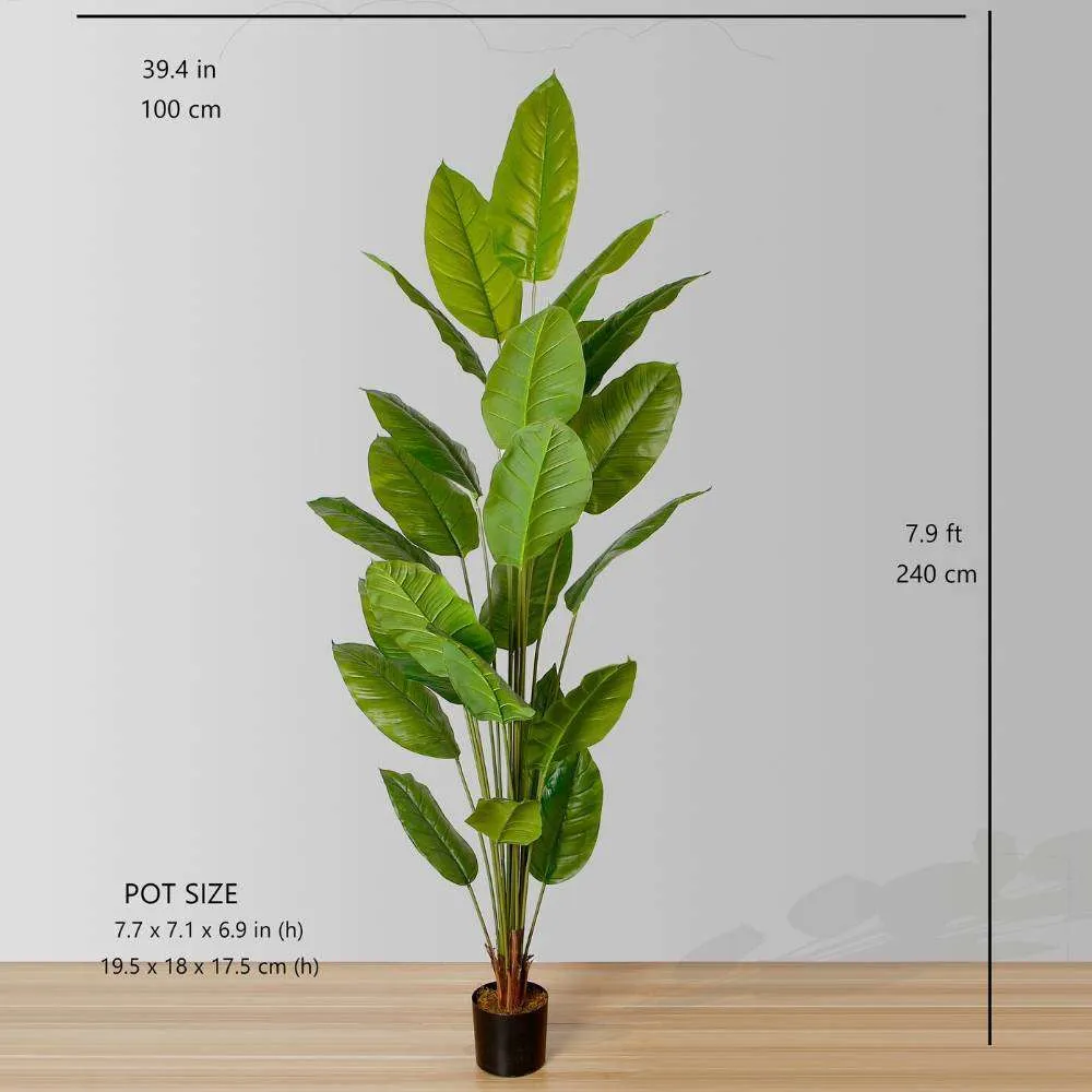 Plante en pot à feuilles spathiphiphyllum artificielles (plusieurs tailles)