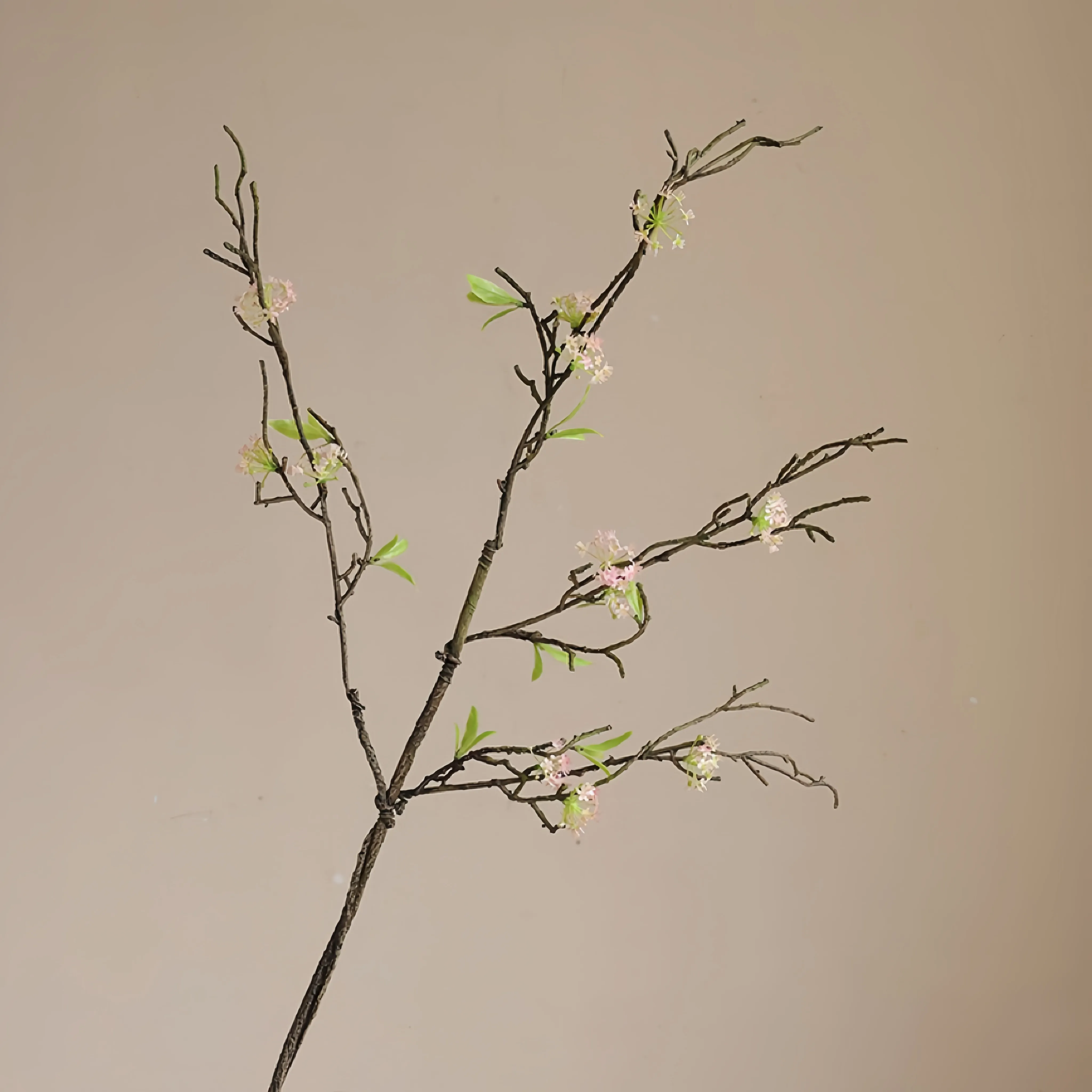 Branche de fleur de poire de poire de paille rétro