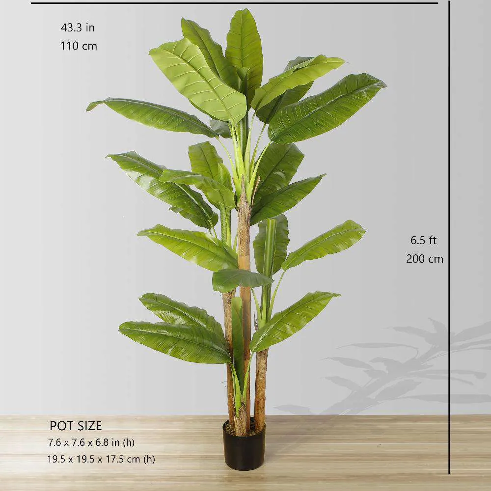 Anna Artificial Banana Tree Plante en pot