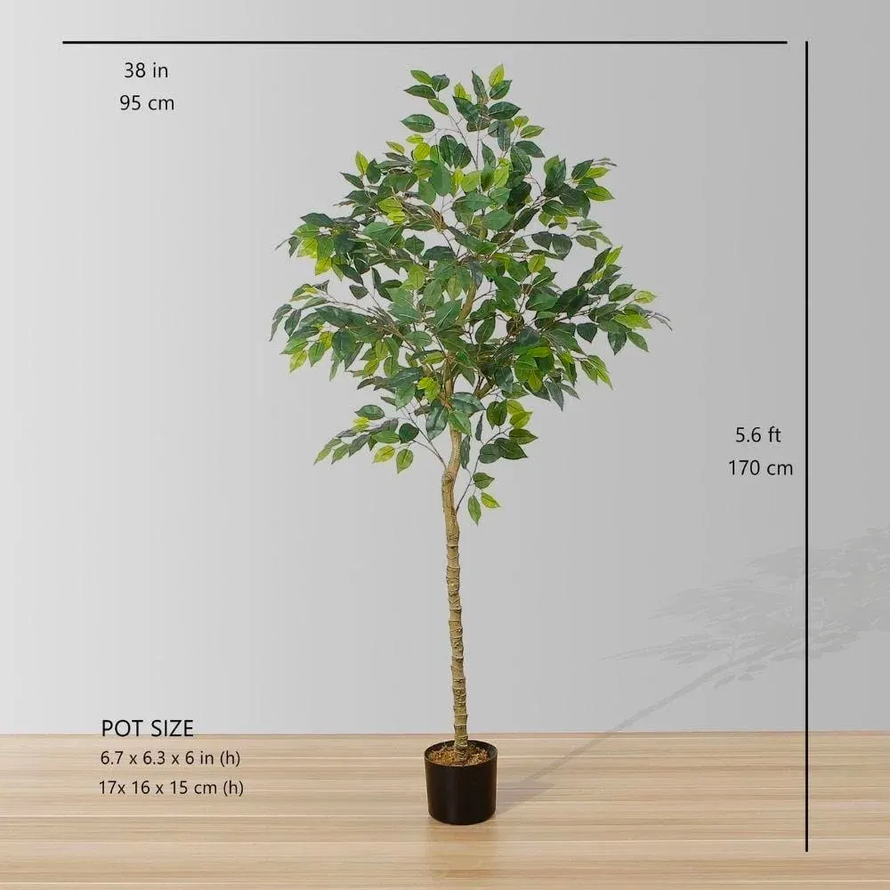 Plante en pot artificielle de Ficus (plusieurs tailles)