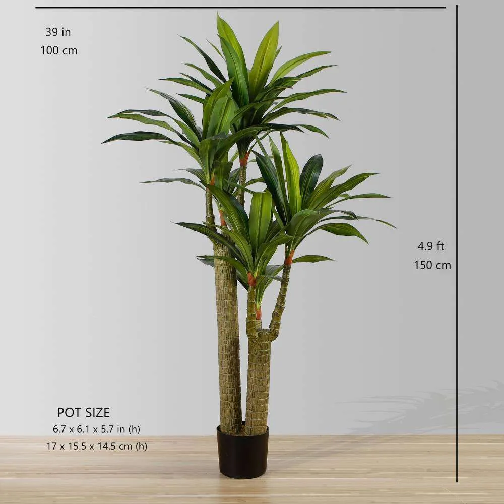 Plante en pot artificielle de draecena (plusieurs tailles)
