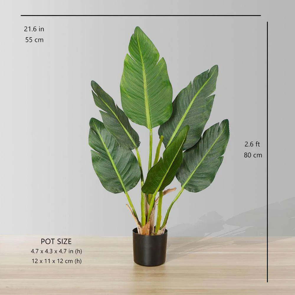 Bird artificiel de paradis plante en pot (plusieurs tailles)
