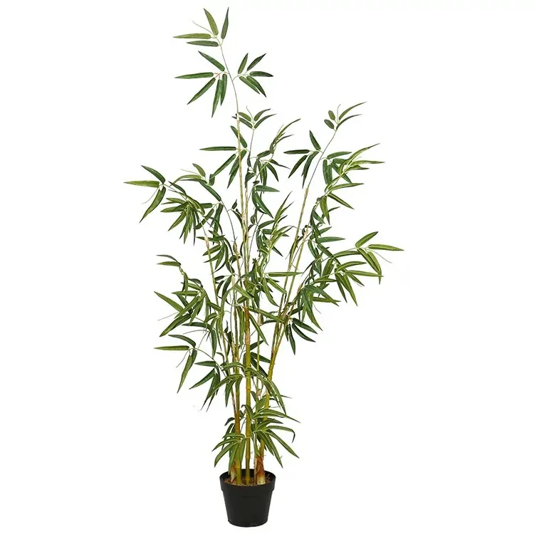 Plante en pot en bambou artificiel
