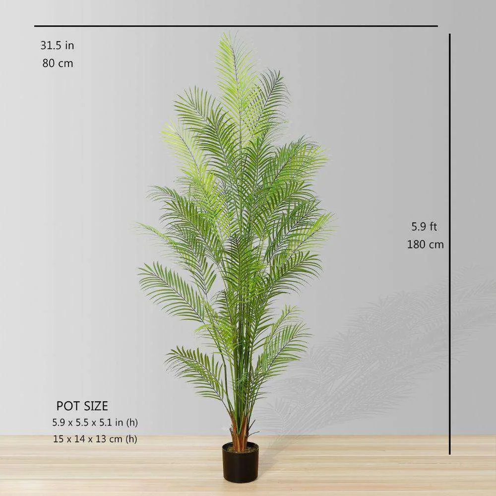 Plante artificielle de palmier areca en pot