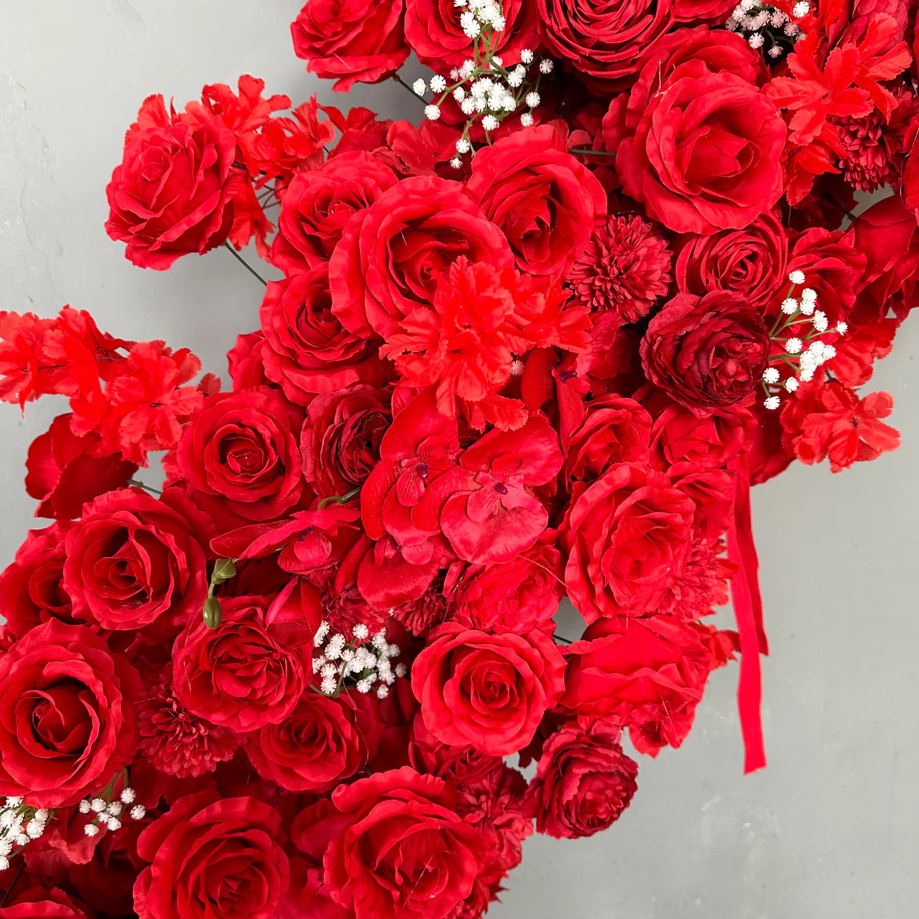 Ybliouke Heart Fleed Floral Arch Set Proposition de mariage décor de fête de mariage