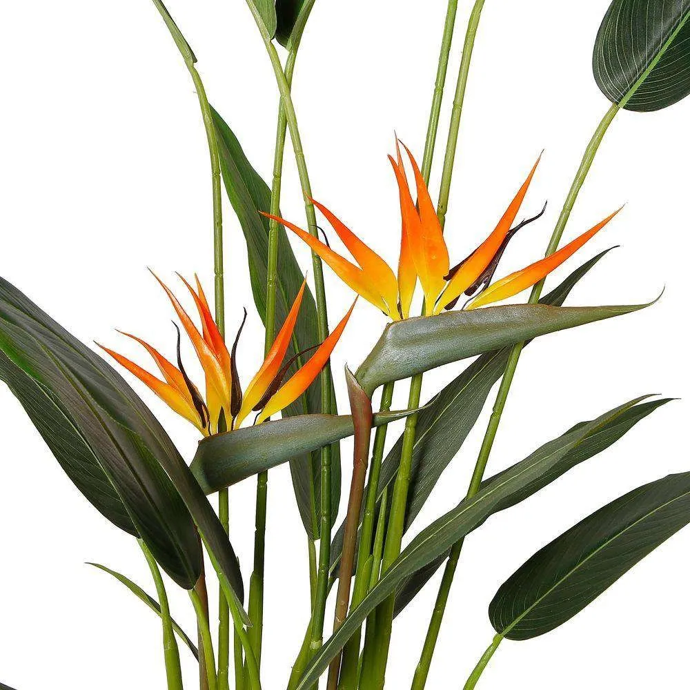 Amber Artificial Bird of Paradise Potted Plant (plusieurs tailles)
