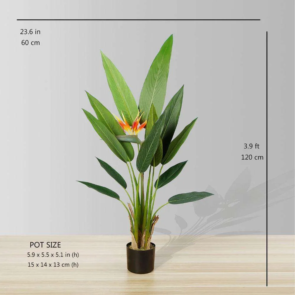 Amber Artificial Bird of Paradise Potted Plant (plusieurs tailles)