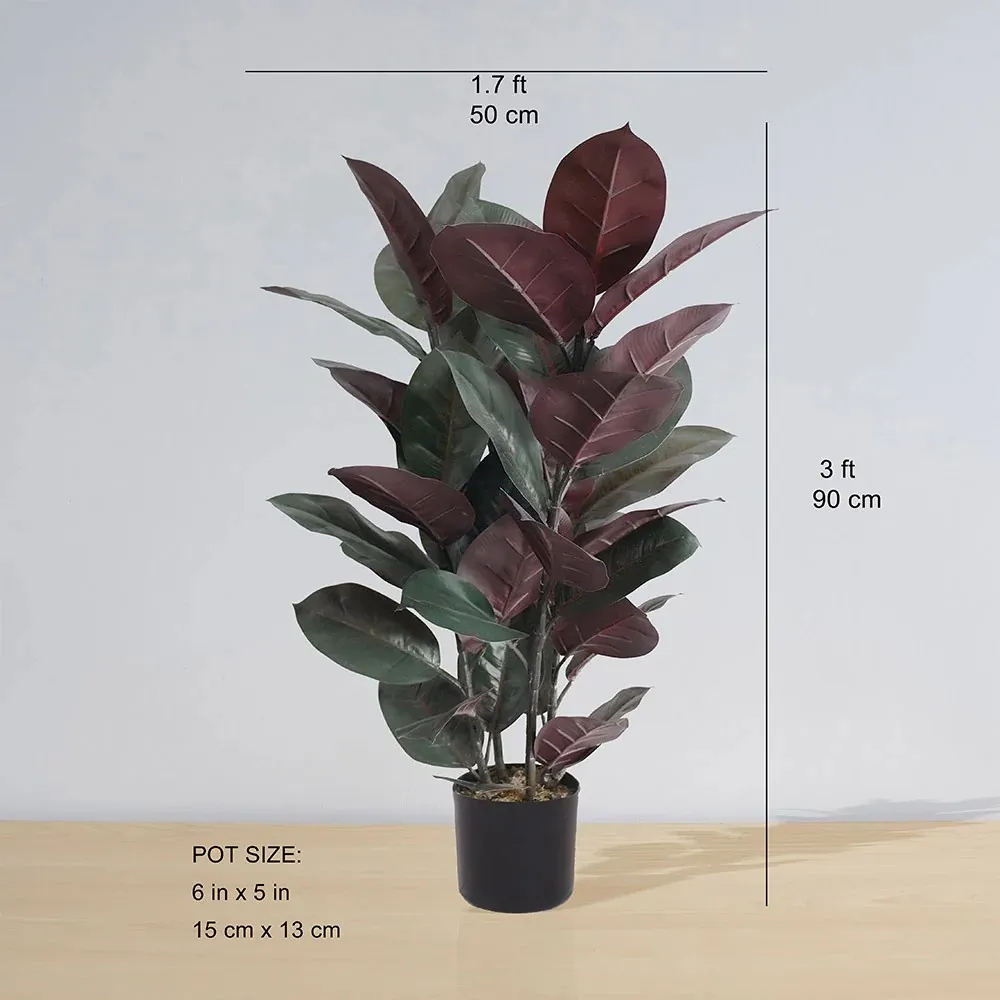 Plante en pot en caoutchouc artificiel
