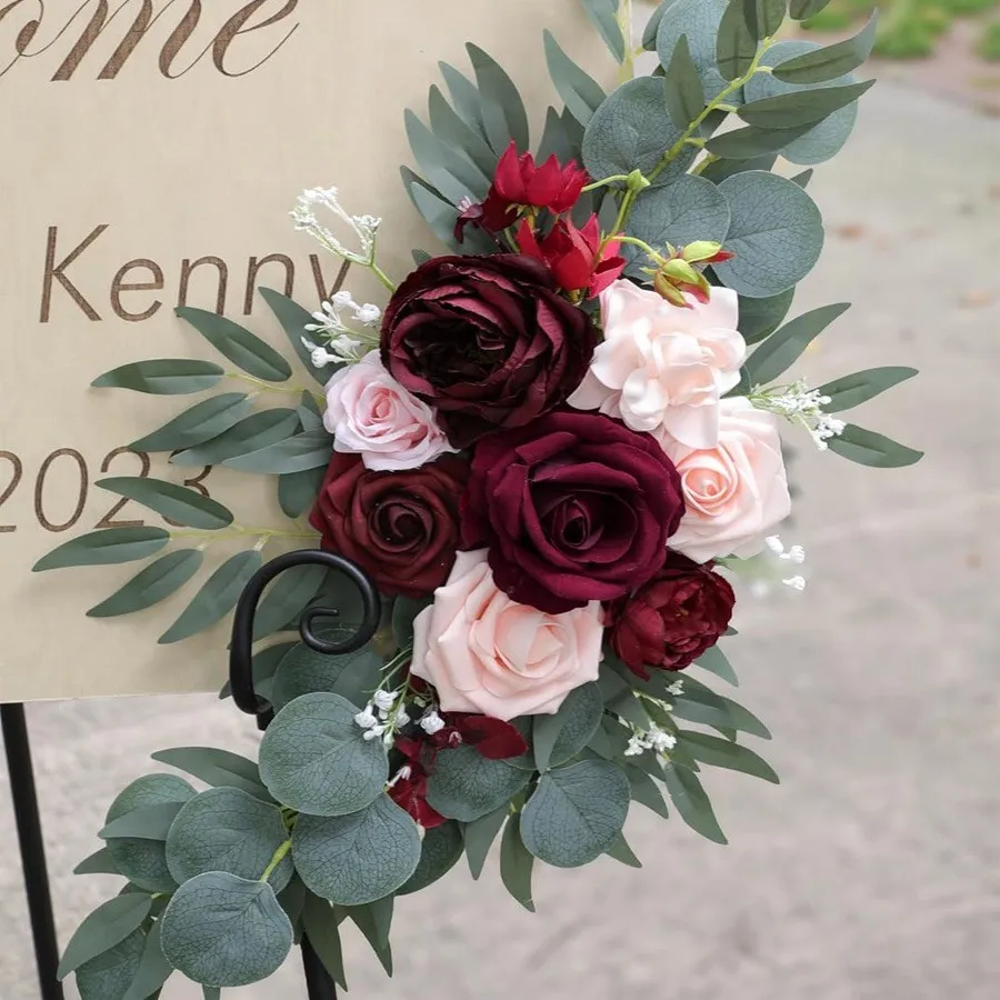 Signe senior fleur bordeaux