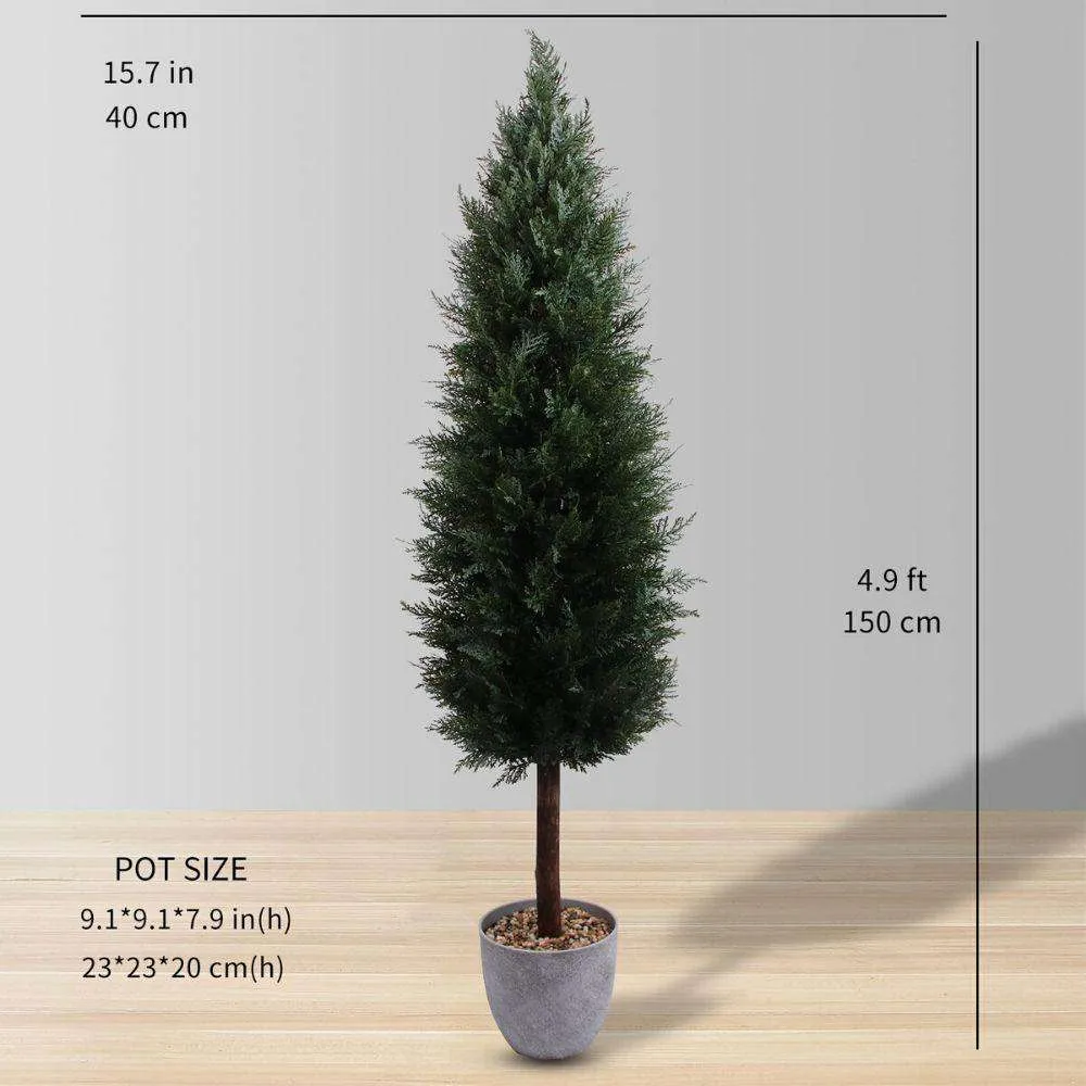 FAUX PLANT TOPIARAIRE DE CEDAR (Taille multiple)