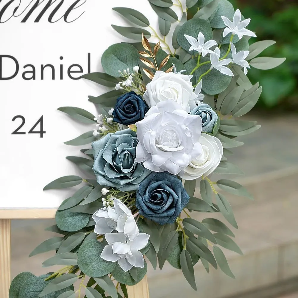 Fleur du signe senior bleu foncé