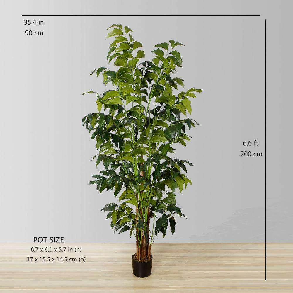 Plante en pot artificielle de palmier en queue de poisson (taille multiple)